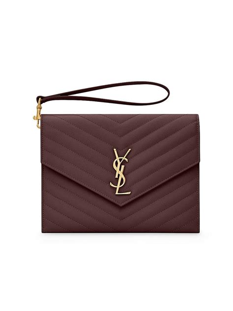 Saint Laurent Cassandre Matelassé Leather Flap Pouch